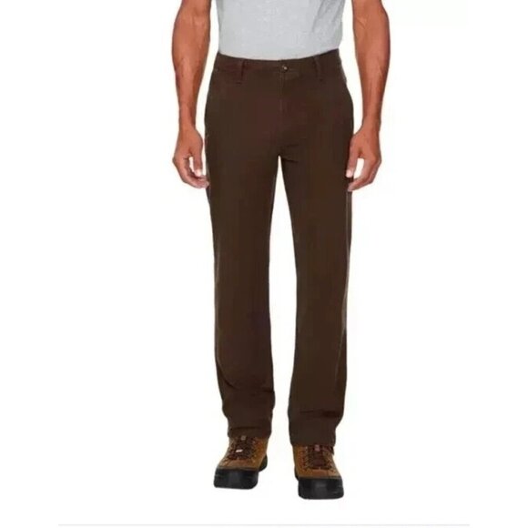 NWOT Legendary Outfitters Canvas Men's 30x32 Brown Cotton Cargo Work Pants - Picture 1 of 8